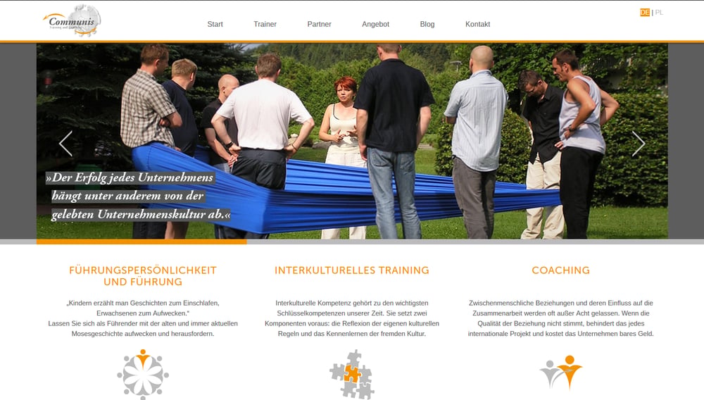 Communis Seminare Responsive Website