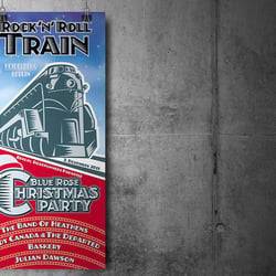 Poster für ein Rockkonzert
