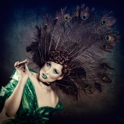 Pfau wrapped in Plastic