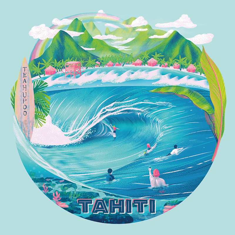 Travel Illustration Series – Tahiti