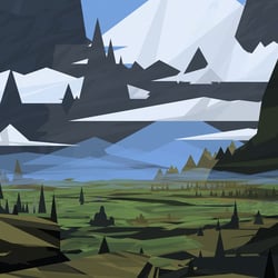 minimalistic landscape