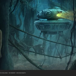 Probe Droid on Dagobah