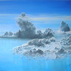Wolkenlandschaft / Acryl auf Leinwand