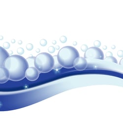 Background Bubbles Blue