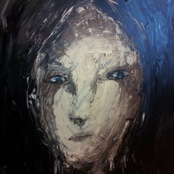 Freie Arbeit, Material: Acryl