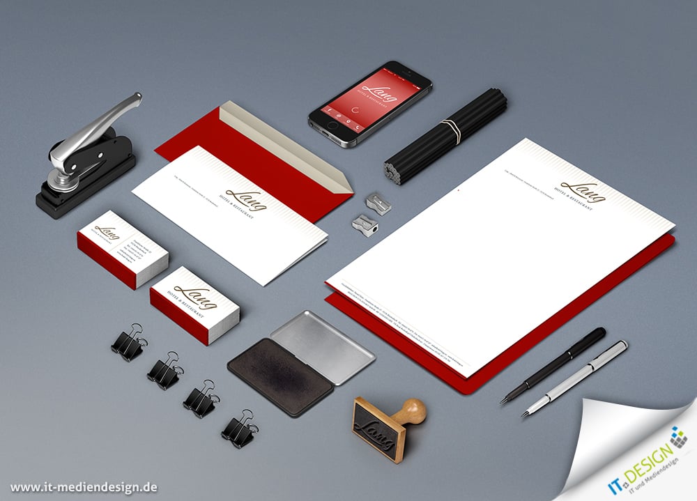 Logo-Design, Visitenkarten und Briefpapier