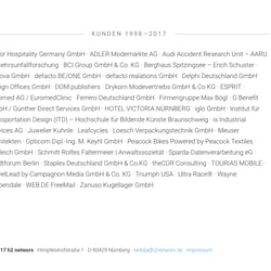 h2 networx – KUNDEN 1998—2017