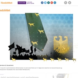 „Politische Provokation des Jahres“ Handelsblatt-Dossier, AfD, 2017