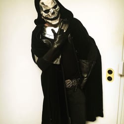 Halloween Glatze und Maske