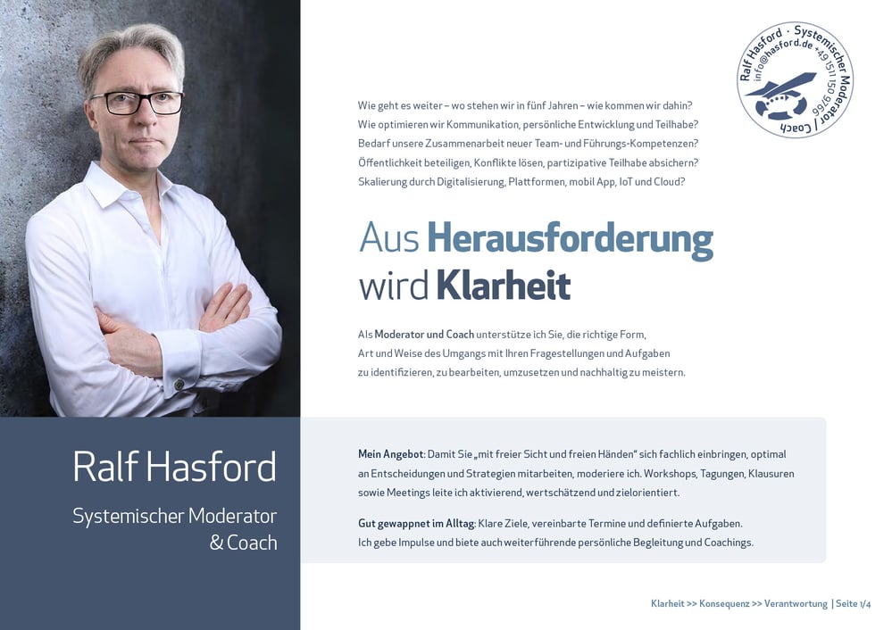 Hasford moderiert …