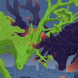 Locking antlers