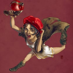 Jumping Red