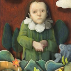 girl on the stage 100×70cm acryl 2011