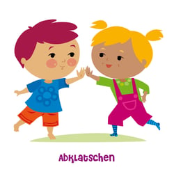 Gruß Abklatschen / greeting high five