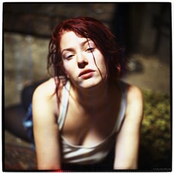 portrait of miriam (red)