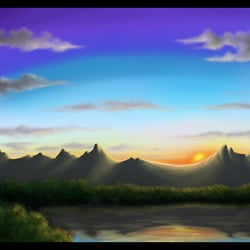 Landschaft – 2D Digital Painting