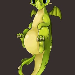 Kleiner grüner Drache