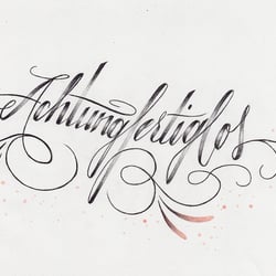 handlettering achtungfertiglos 1000