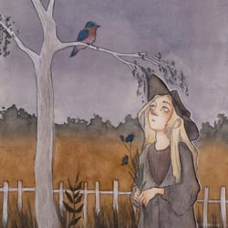 „home“ – Aquarell/Gouache