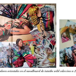 Collage „ viaje de color“ (Reise der Farben)