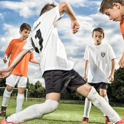 Sportwerbung  Sportfotografie Fussball Kinder Kinderfussball Ballspiel