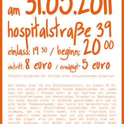 11. Poetry-Slam 2011 / Flyer Rückseite
