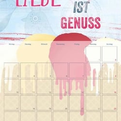 Liebe macht glücklich / Monatskalender