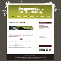 Waldlichtung – Website für kleine Pension in Brandenburg