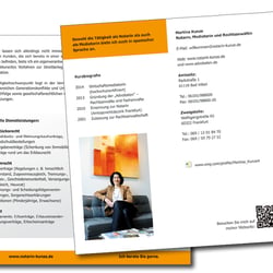 Faltblattgestaltung