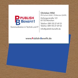 Publish Benefit Visitenkarte
