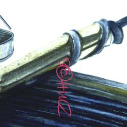 Pinsel in Öl, Detail