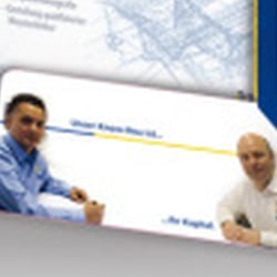 Relaunche des alten CIs mit Keyvisual, Claime, hier am Beispiel der Kundenmappe
