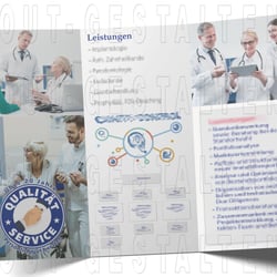 Arzt Praxis Flyer erstellen | Layout gestalten