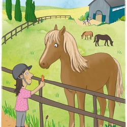 Mädchen und Pferd