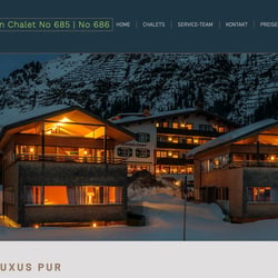Webseite für Luxus Appartements / In Arbeit