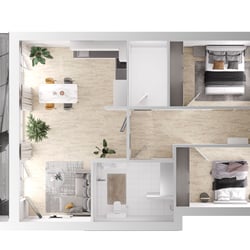 3D-Grundriss.