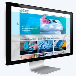 Unternehmenswebsite für FriesenFrottier