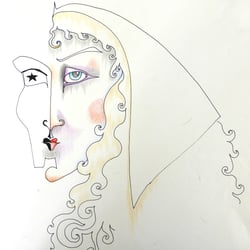 Frau mit Kopftuch