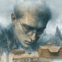 Portrait of Thought – AI Editorial Illustration