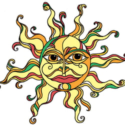 The sun.
