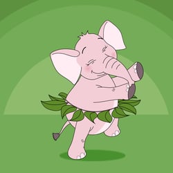Rosa Elefant