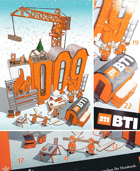 Illustration für einen Adventskalender, A3