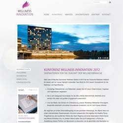 Webseite www.wellnessinnovation.eu