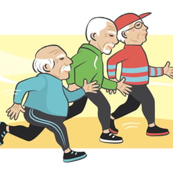 running together