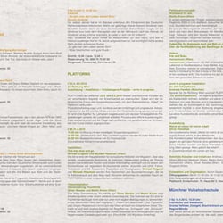 Platform3, Programm & Plakat