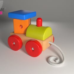 Holzlokomotive