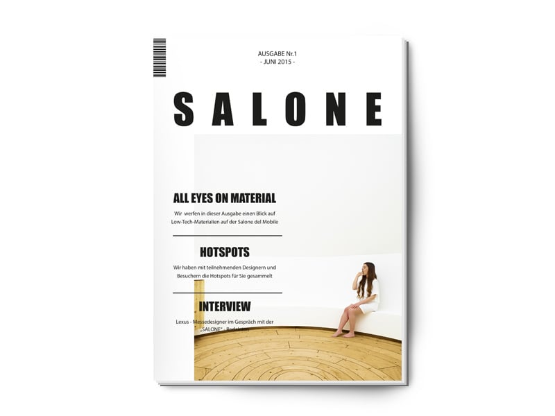 Studienarbeit Besuchermagazin Salone del Mobile, Mailand