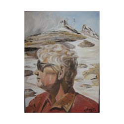 Portrait mit Berg
