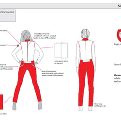 One-piece ski wear range for women