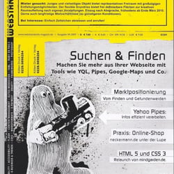 Webstandards Magazin 04/09, Titelbild und Key-Illustrationen